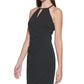 GUESS Women's Keyhole Scuba Crepe Sheath Dress Black Size 6
