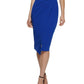 GUESS Women's Twist Front Scuba Crepe Sheath Dress Blue Size X-Small