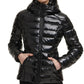 GUESS Women's Hooded Shine Puffer Coat Black Size Small