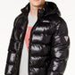 GUESS Men's Hooded Puffer Coat Black Size Medium