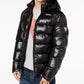 GUESS Men's Hooded Puffer Coat Black Size Medium
