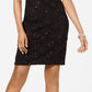 कनेक्टेड वीमेन्स सेक्विन लेसी स्वीटहार्ट शीथ ड्रेस ब्लैक साइज़ 12