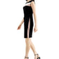 Connected Women's Colorblocked Sheath Dress Pink Size 8Petite