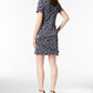 Connected Women's Printed Tiered Dress Blue Size 4Petite