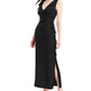 Connected Women's Cascade Ruffle Dress Black Size 16