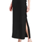 Connected Women's Cascade Ruffle Dress Black Size 16