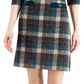 Connected Women's Plaid Sheath Dress Brown Size 8