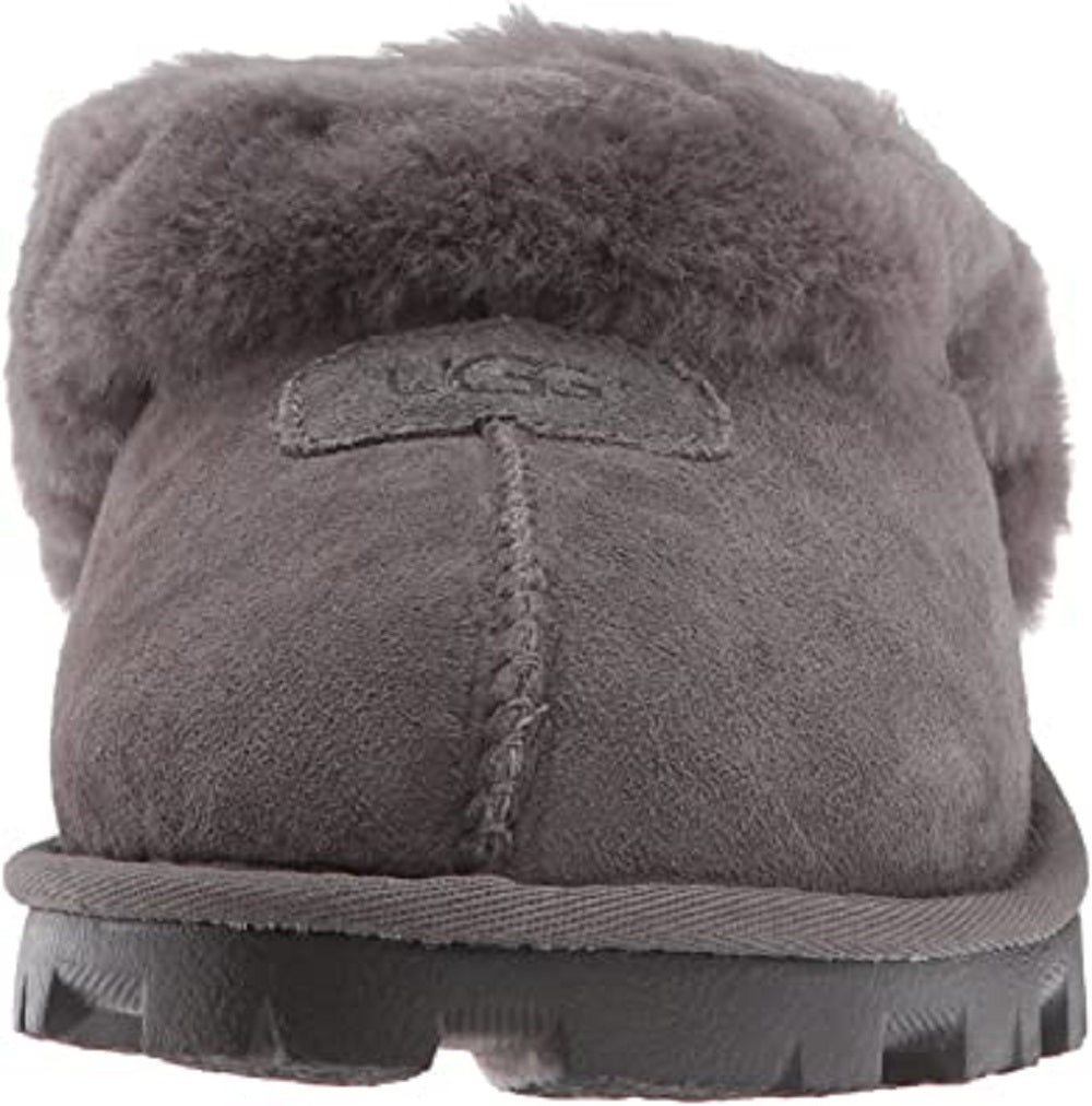UGG महिलाओं की शीयरलिंग लाइन्ड स्लिपर ग्रे साइज 7
