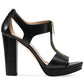 Michael Kors Women's Berkley Heeled Platform Sandal Black Size 7