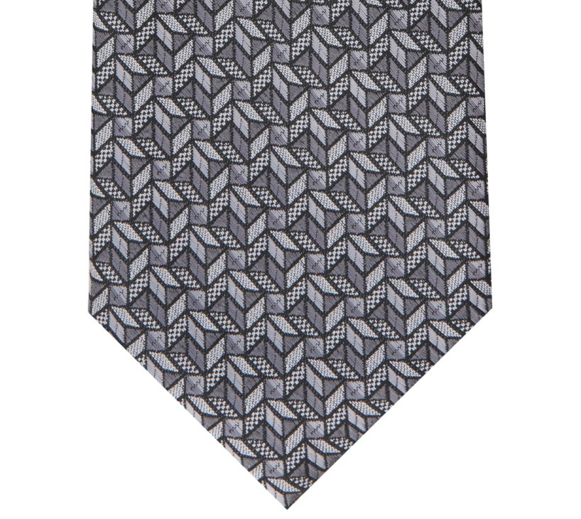 Alfani Men's Coen Geo Tie Gray Size Regular