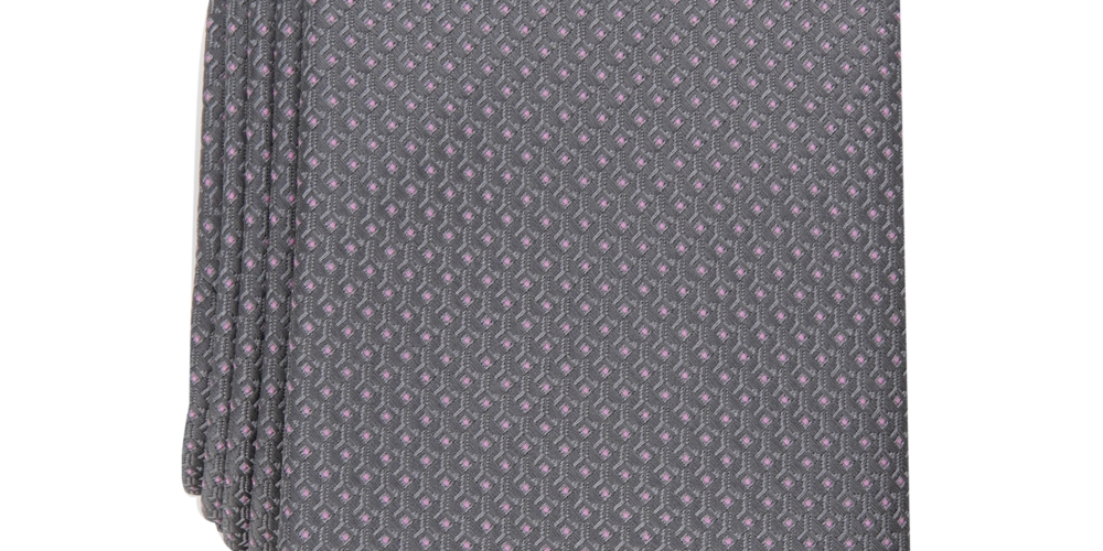 Perry Ellis Men's Archer Mini Geo Tie Gray Size One Size