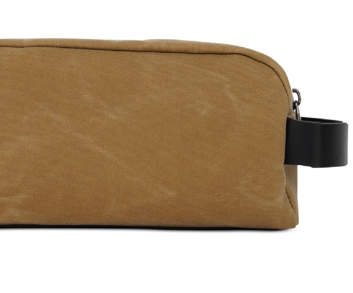 Bespoke Men's Waxed Cotton Compact Shave Kit Brown Size Regular