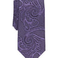 Alfani Men's Slim Paisley Tie Purple Size Regular