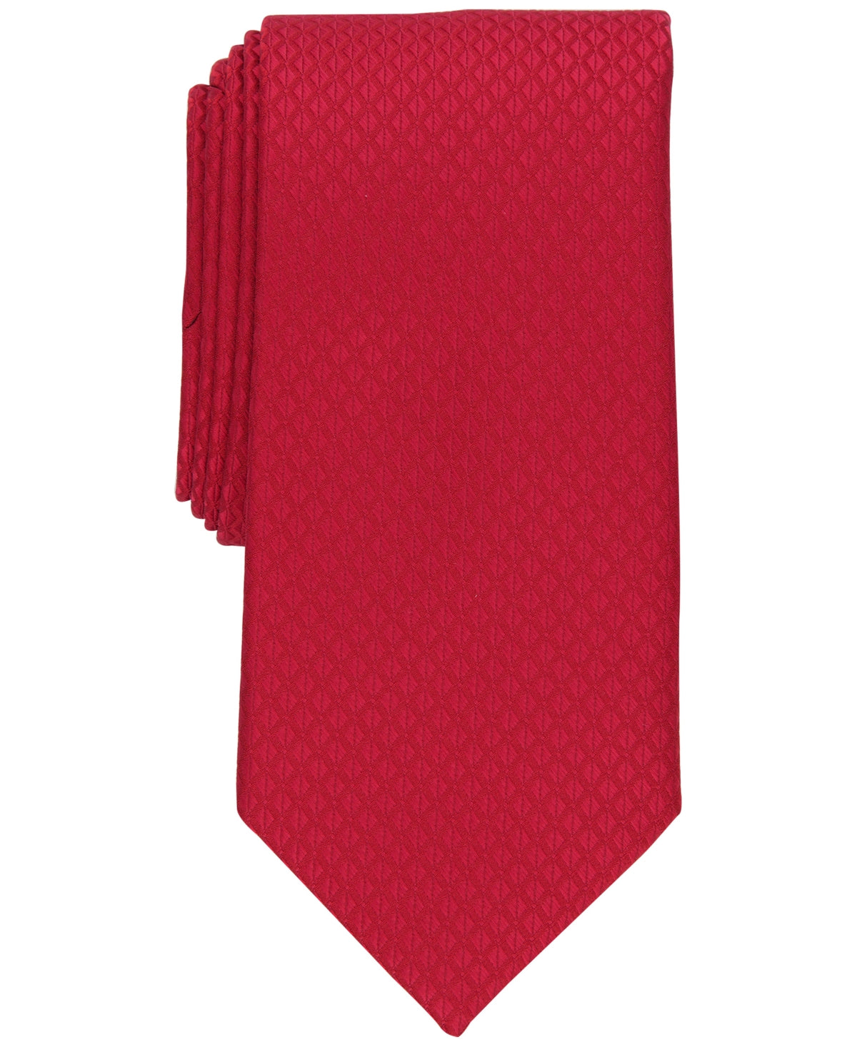 Perry Ellis Men's Boland Classic Geo Print Tie Red Size Regular