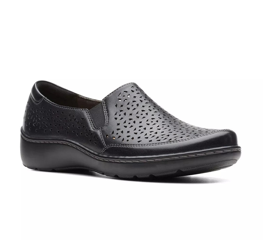 Clarks Women's Collection Cora Sky Flats Black Size 12 M