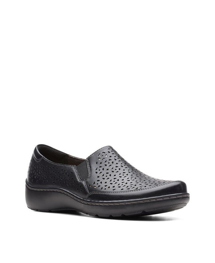 Clarks Women's Collection Cora Sky Flats Black Size 7.5 W