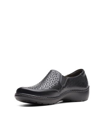 Clarks Women's Collection Cora Sky Flats Black Size 7.5 W