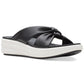 Clarks Women's Cloudsteppers Drift Ave Slip On Wedge Sandals Black Size 8 M