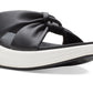 Clarks Women's Cloudsteppers Drift Ave Slip On Wedge Sandals Black Size 7.5 W