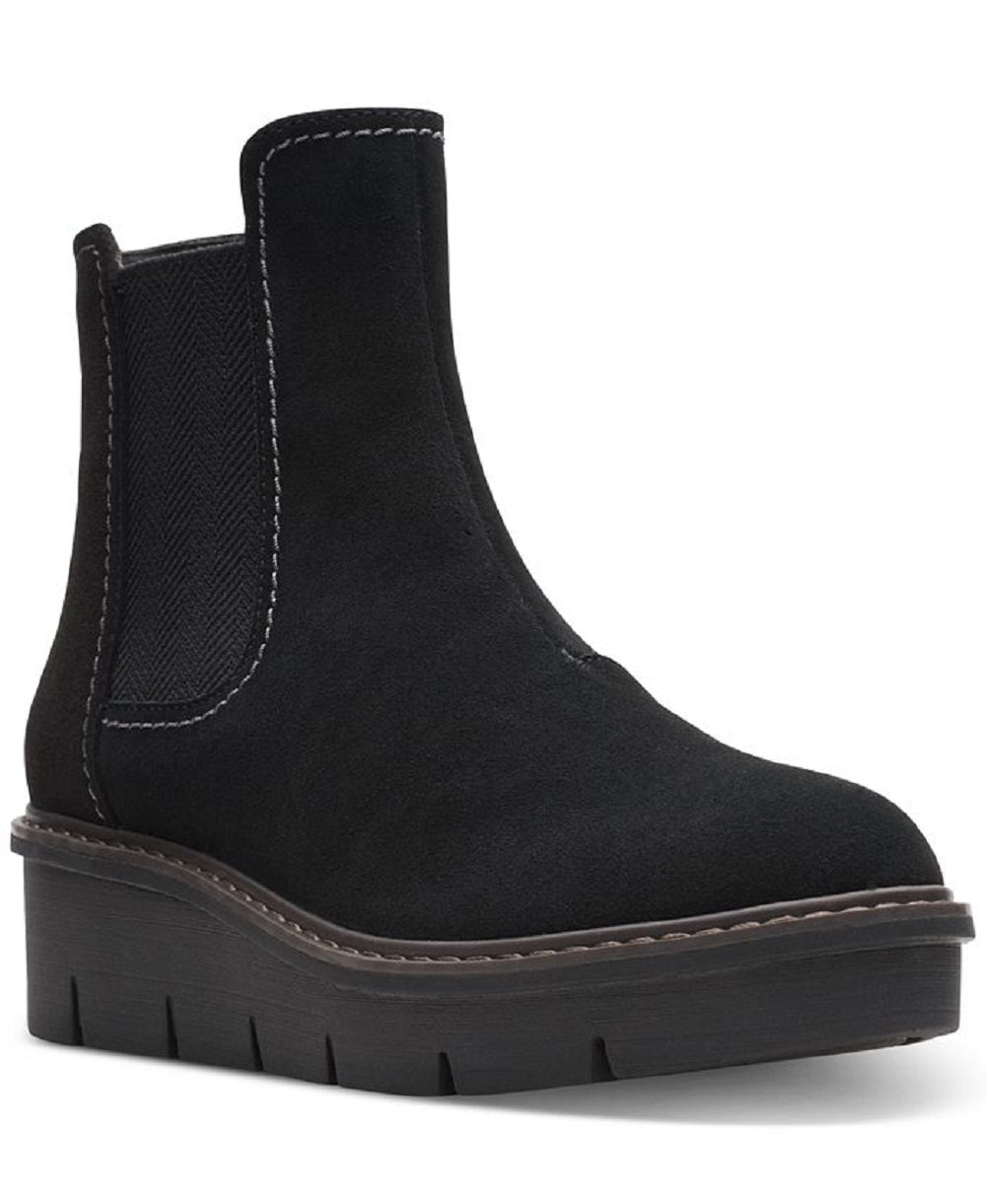 Clarks Women's Airabell Move Pull-on Chelsea Booties Black Size 11W
