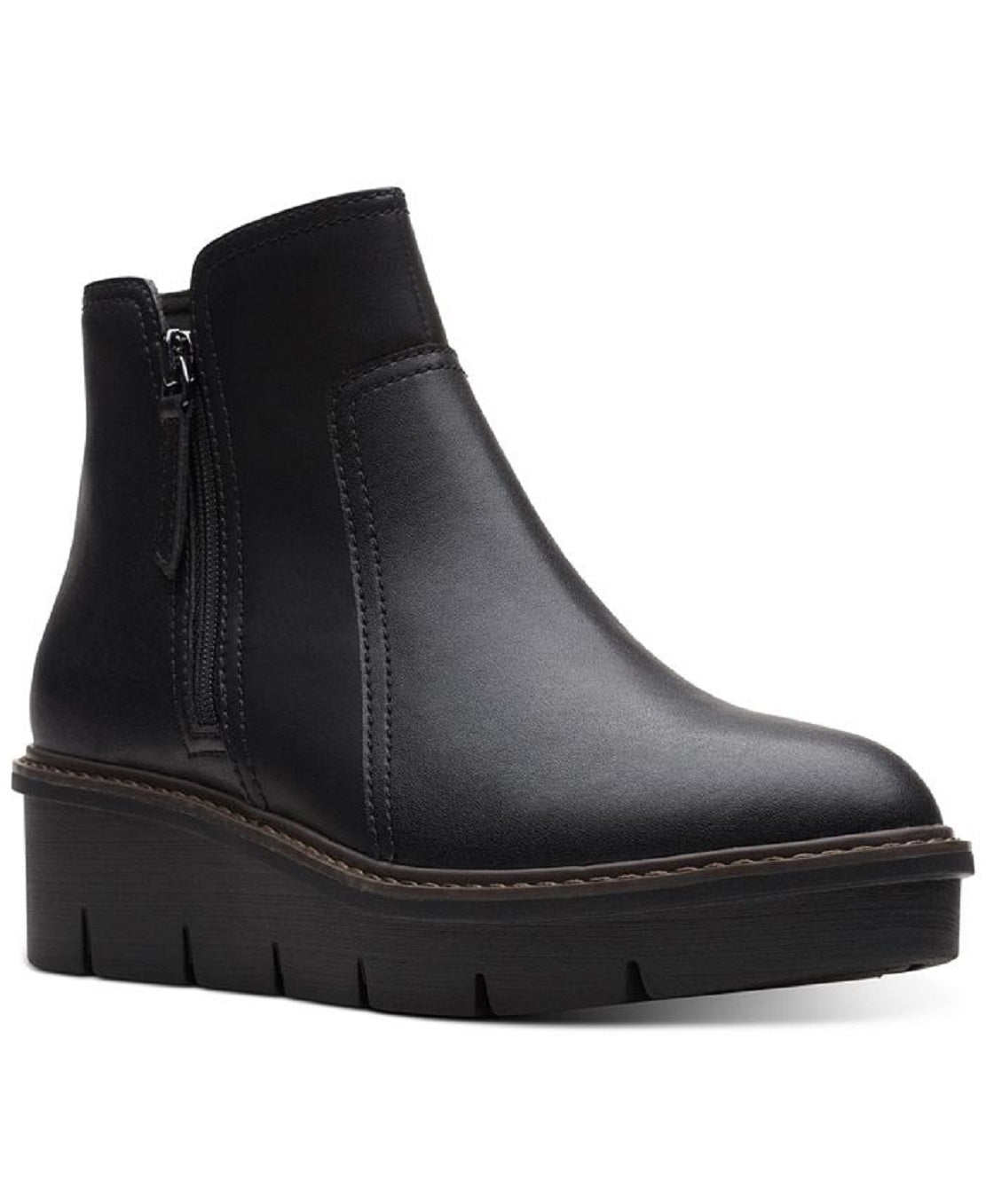 Clarks Women's Airabell Zip Booties Black Size 7 M