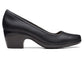 Clarks Women's Emily Belle Slip-On Cushioned Pumps Black Size 7.5 M