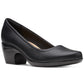 Clarks Women's Emily Belle Slip-On Cushioned Pumps Black Size 7.5 M