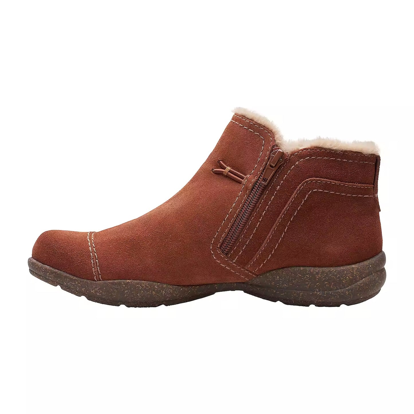 Clarks Women's Roseville Aster Buttoned Stretch Ankle Booties Brown Size 8.5 W