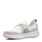 Clarks Women's Ezera Run Sneakers Shoes White Size 6.5 M