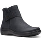 Clarks Women's Cora Rae Button Strap Ankle Booties Black Size 11 M