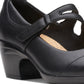 Clarks Women's Emily Clover Mary Jane Pumps Black Size 7.5 M