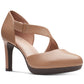 Clarks Women's Ambyr Glow Asymmetrical Comfort Pumps Brown Size 8 M