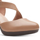 Clarks Women's Ambyr Glow Asymmetrical Comfort Pumps Brown Size 10 M