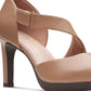 Clarks Women's Ambyr Glow Asymmetrical Comfort Pumps Brown Size 10 M