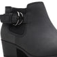 Clarks Women's Adreena Field Booties Shoes Black Size 7.5 M