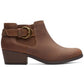 Clarks Women's Adreena Field Booties Brown Size 7 M