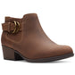 Clarks Women's Adreena Field Booties Brown Size 7 M