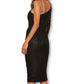 AX Paris Women's Lace One Shoulder Chain Detail Dress Black Size 13