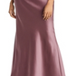 Amsale Women's Draped Satin One Shoulder Dress Purple Size 10