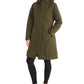 Marmot Women's Chelsea Hooded Faux Fur Trim Coat Green Size Small