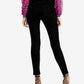 Rachel Roy Women's Velvet Animal Print Skinny Jeans Black Size 32