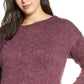 Rachel Roy Women's Zip Tunic Sweater Purple Size 3X