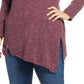 Rachel Roy Women's Zip Tunic Sweater Purple Size 3X