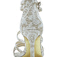 Adrianna Papell Women's Adara Fabric Open Toe Special Shoes Gold Size 8.5 M