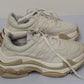 Balenciaga Women's Triple S Cutout Logo Sneakers White Size 7