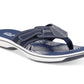 Clarks Women's Brinkley Bree Flip Flops Blue Size 12 M