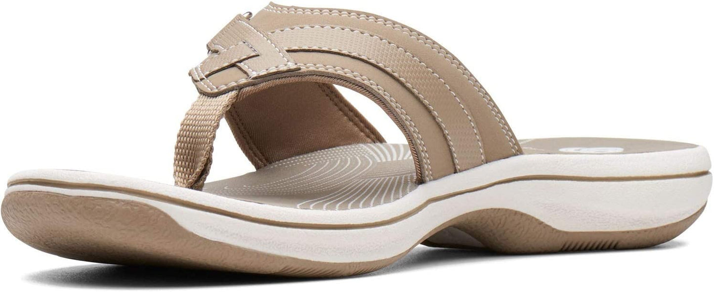 Clarks Women's Brinkley Bree Flip Flops Shoes Green Size 12 M