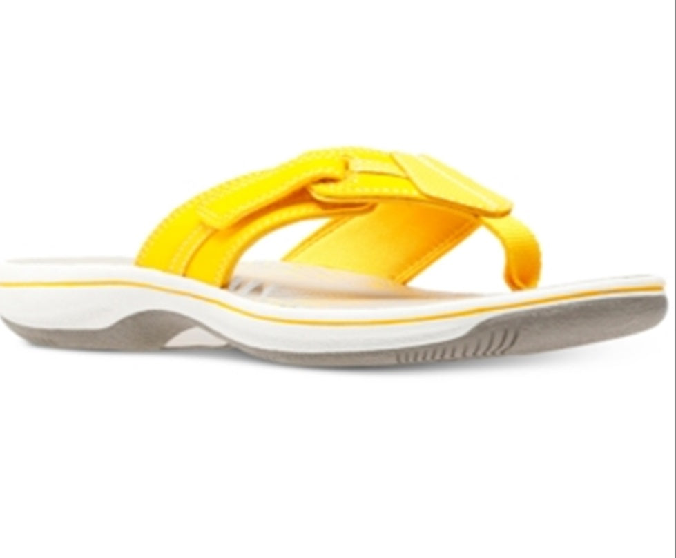 Clarks Women's Brinkley Bree Flip Flops Yellow Size 12 M