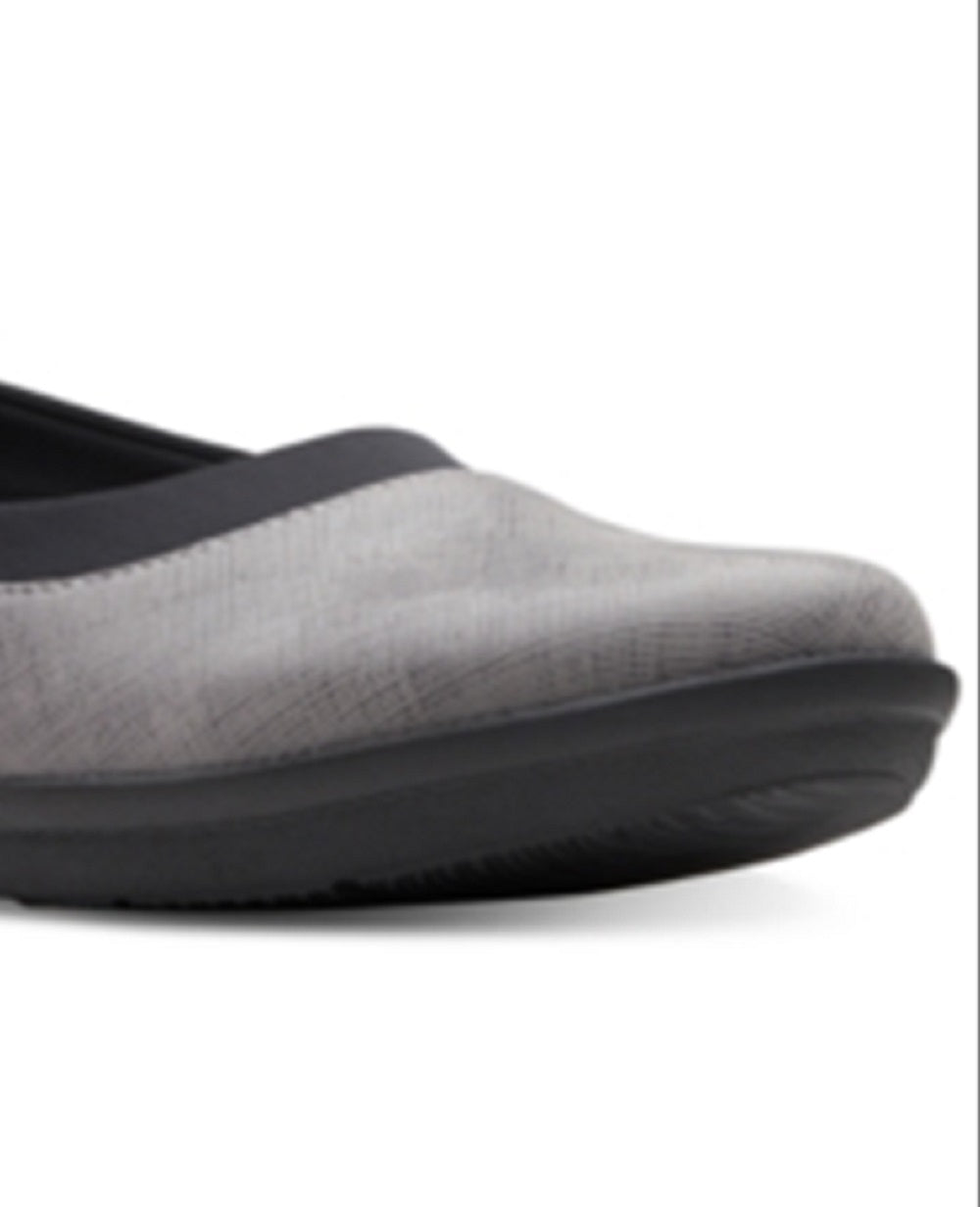 Clarks Women's Ayla Pure Cloudsteppers Flats Shoes Gray Size 12 M