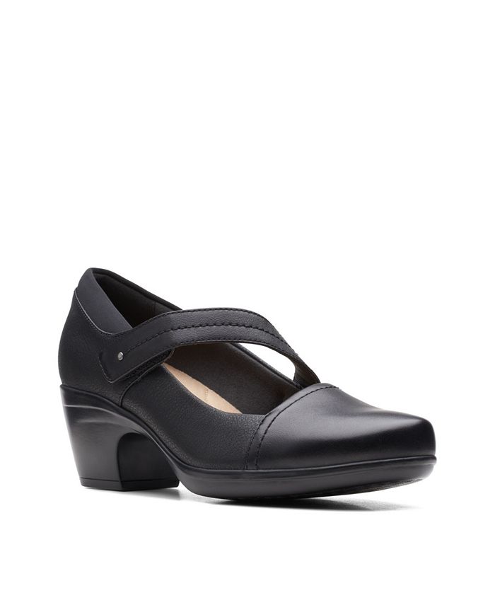 Clarks Women's Collection Emily Pearl Maryjanes Shoes Black Size 7 N